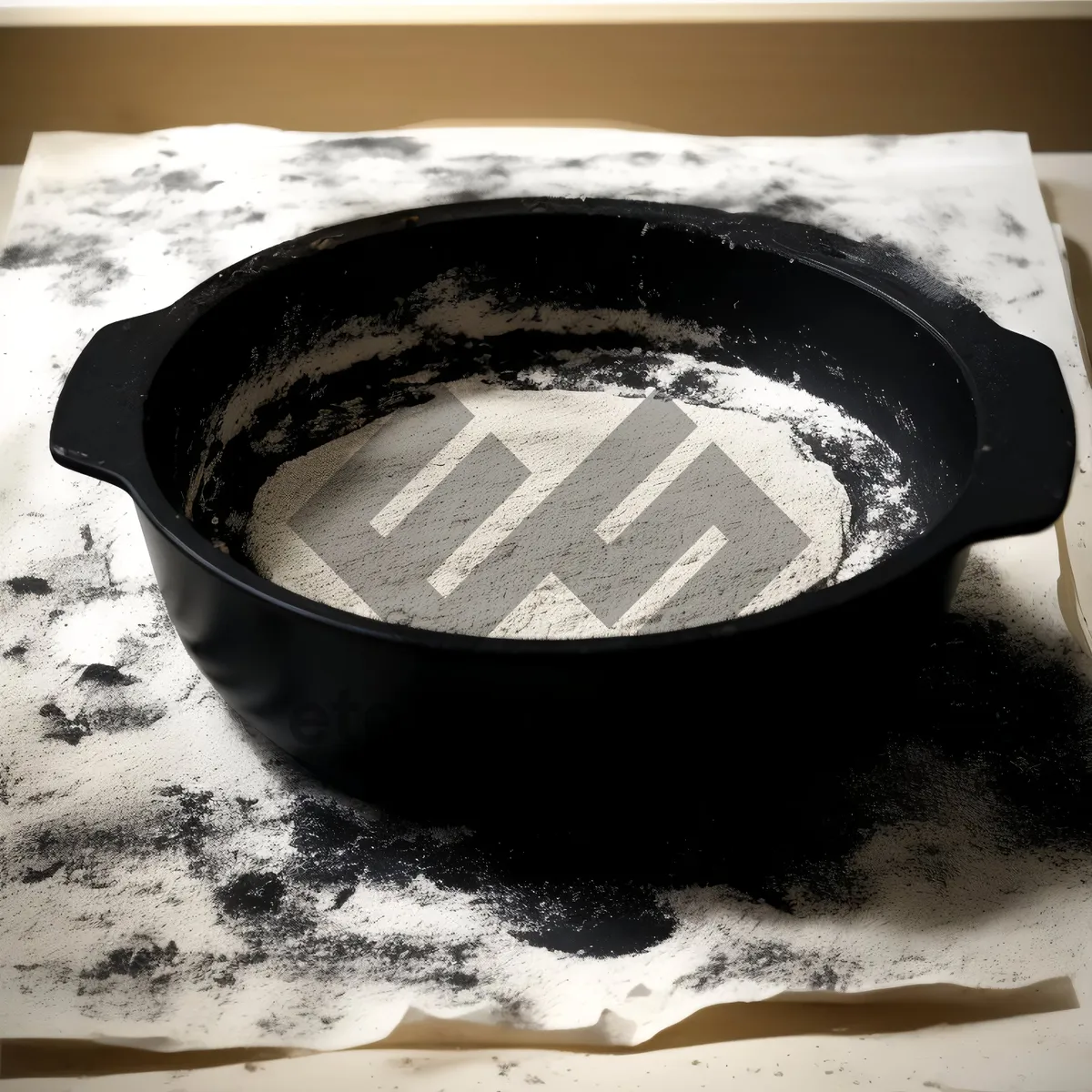 Picture of Gourmet dinner in hot oven, delicious and brown.
