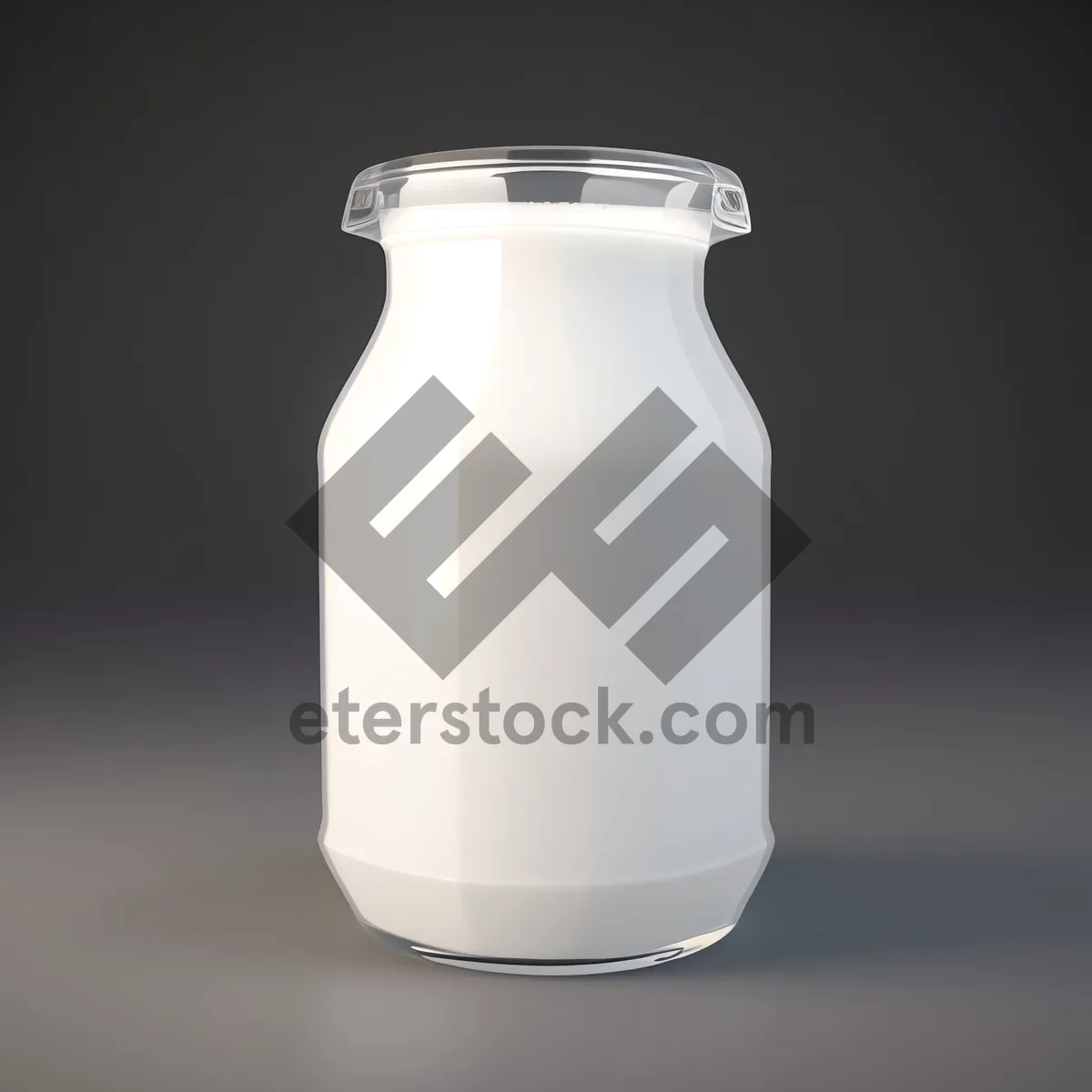 Picture of Clean and Healthy Glass Jug of Fresh Milk