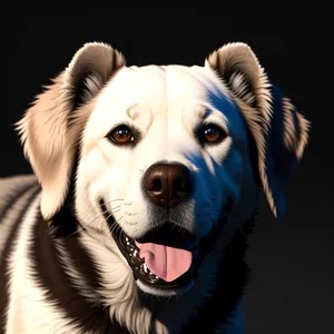 Golden Retriever Puppy Portrait: Adorable Canine Companion