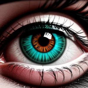 Eyebrow Closeup: Mesmerizing Iris in Focus