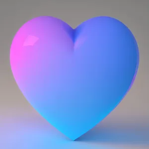 Sparkling Valentine's Heart Design in Glass