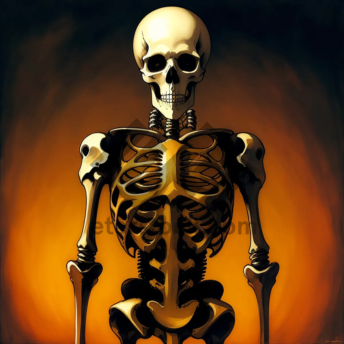 Picture of Anatomical Skeleton Bracket - 3D X-ray Image