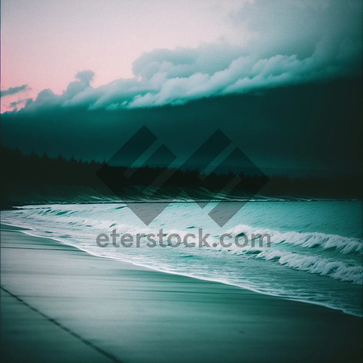 Picture of Serenity on the Coastal Horizon - Beach Sunset