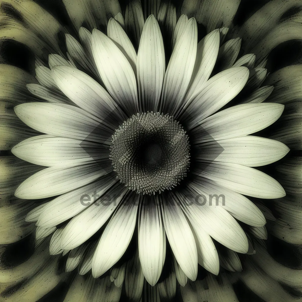 Picture of Vibrant Daisy Petal in Digital Design