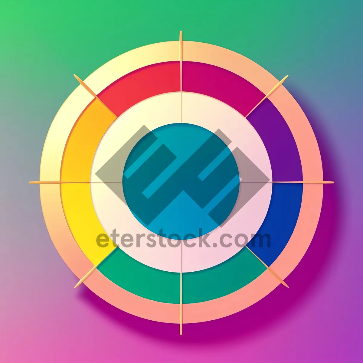 Picture of Web Design Button Icon: 3D Glossy Circle Grid