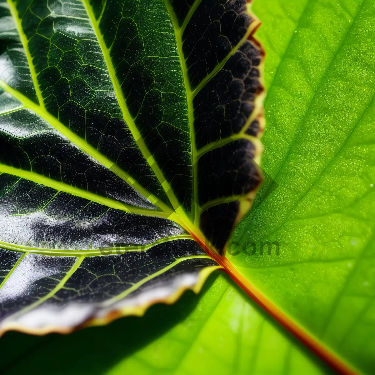 Picture of Colorful Fractal Art with Leafy Patterns