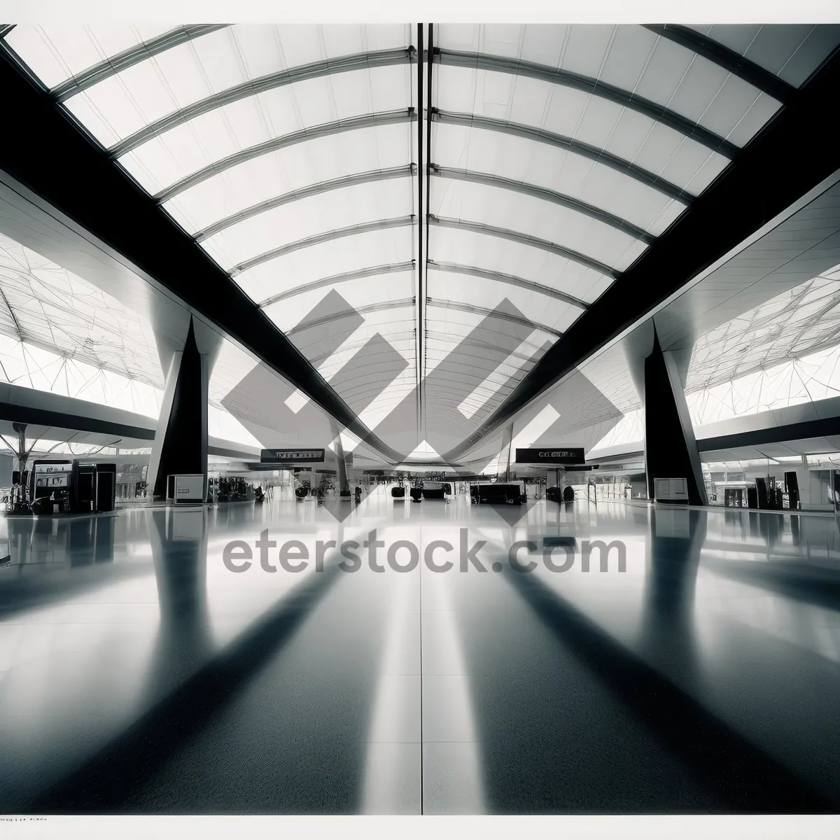 Picture of Urban Transit: Modern Glass Station in City Center