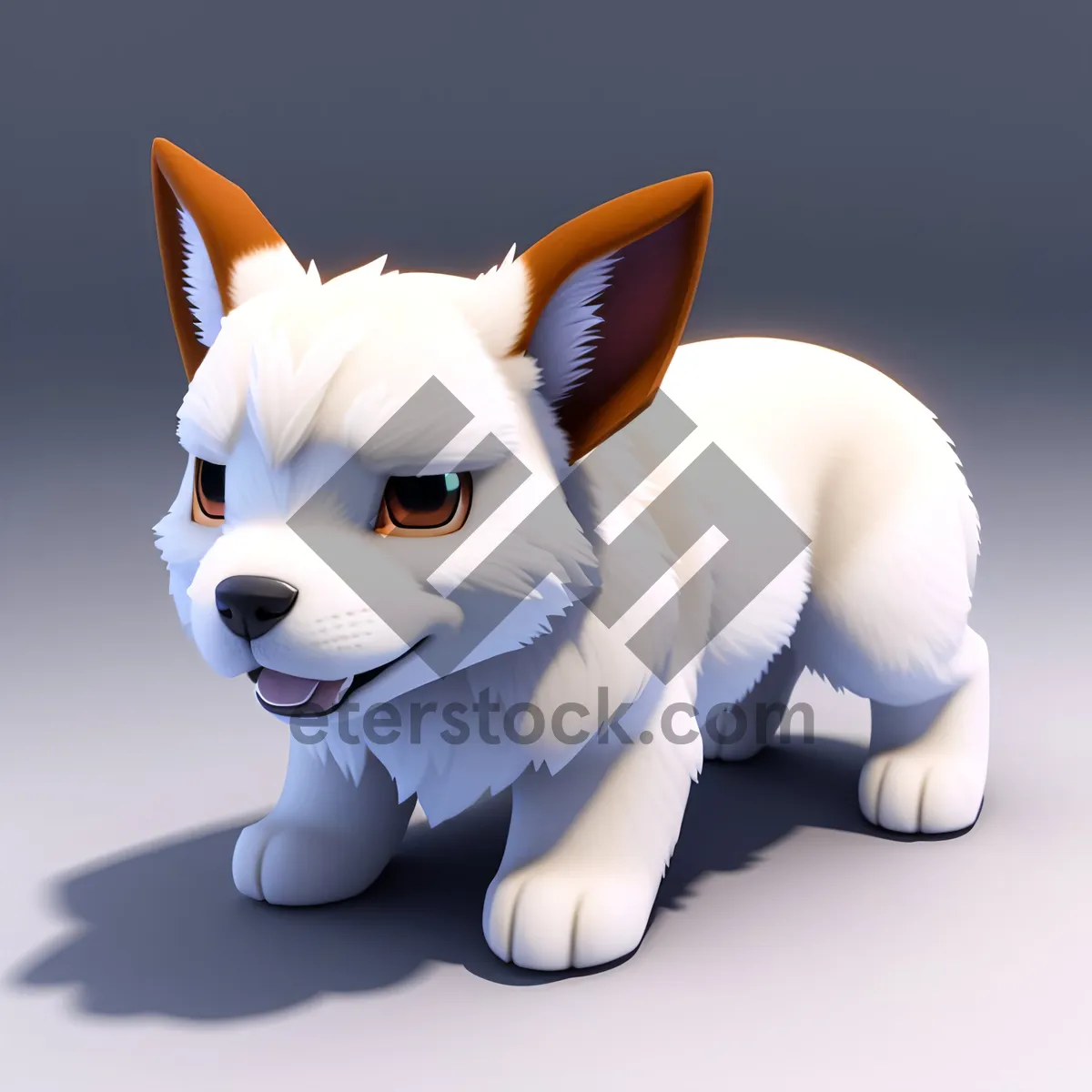 Picture of Adorable 3D Cartoon Baby Rabbit Ear Render