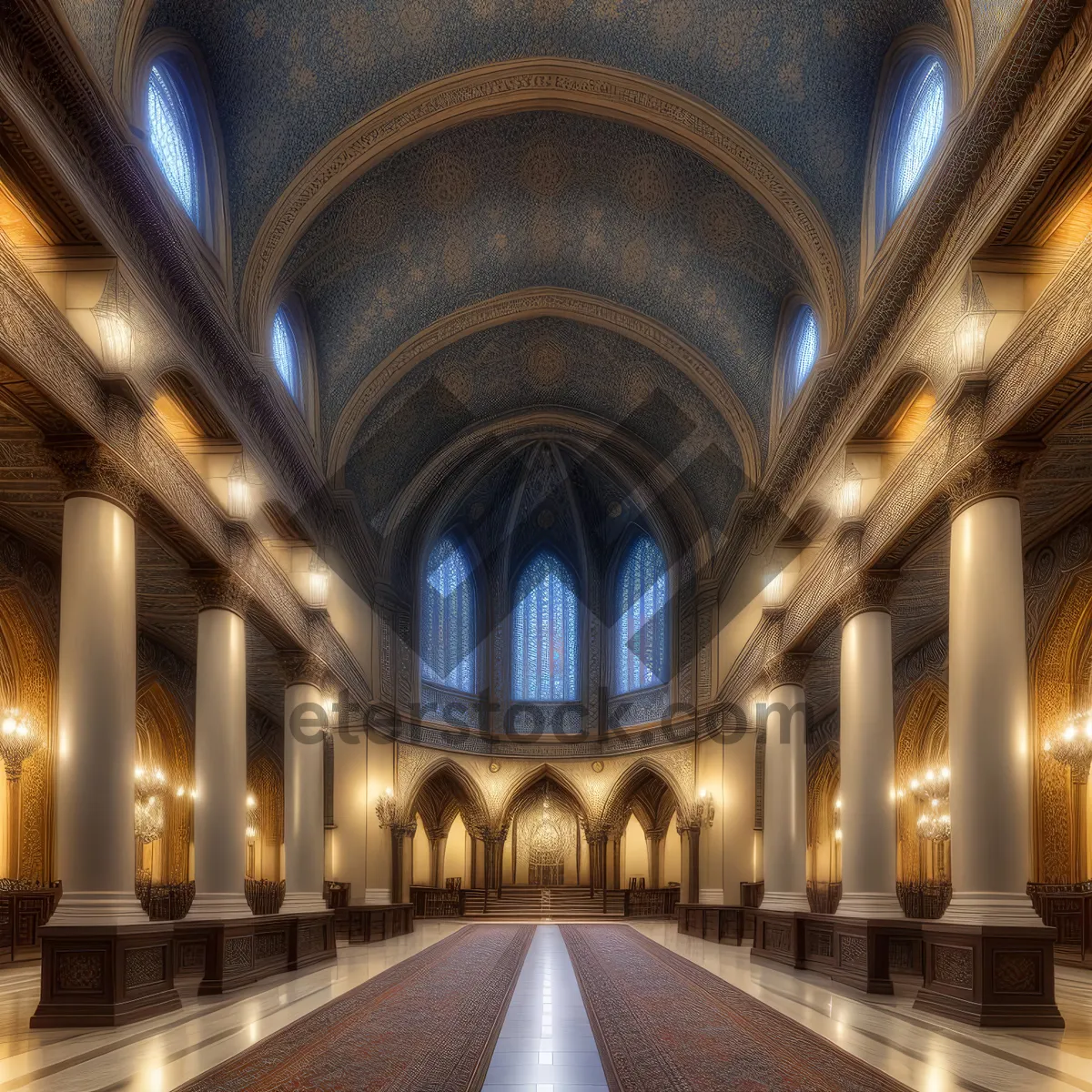 Picture of Stunning Gothic Cathedral with Magnificent Arches