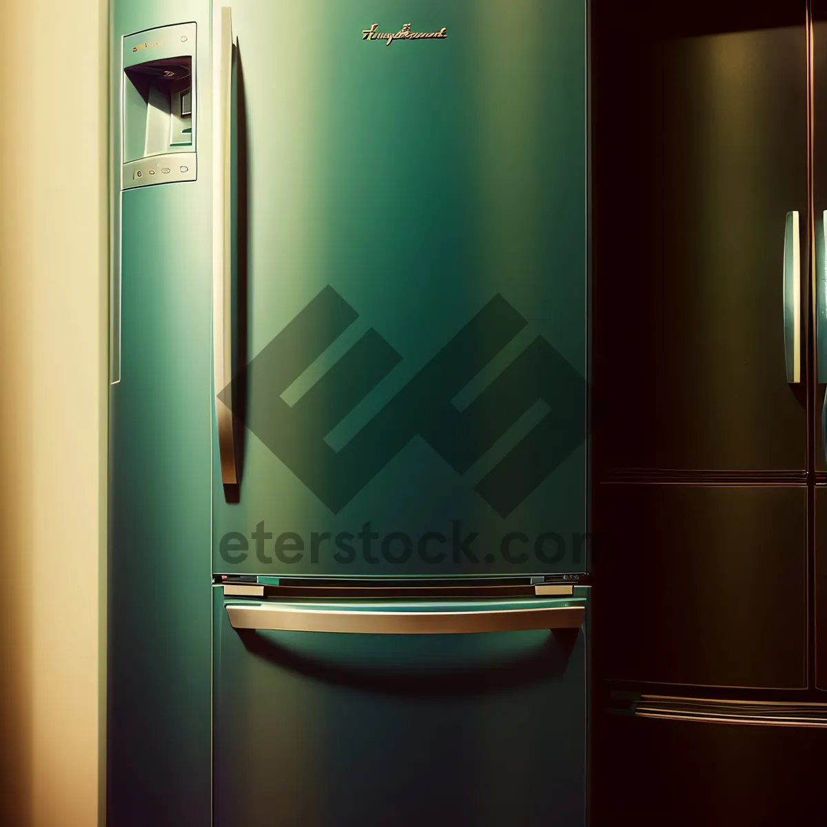 Picture of Modern White Refrigerator for Stylish Home Interiors