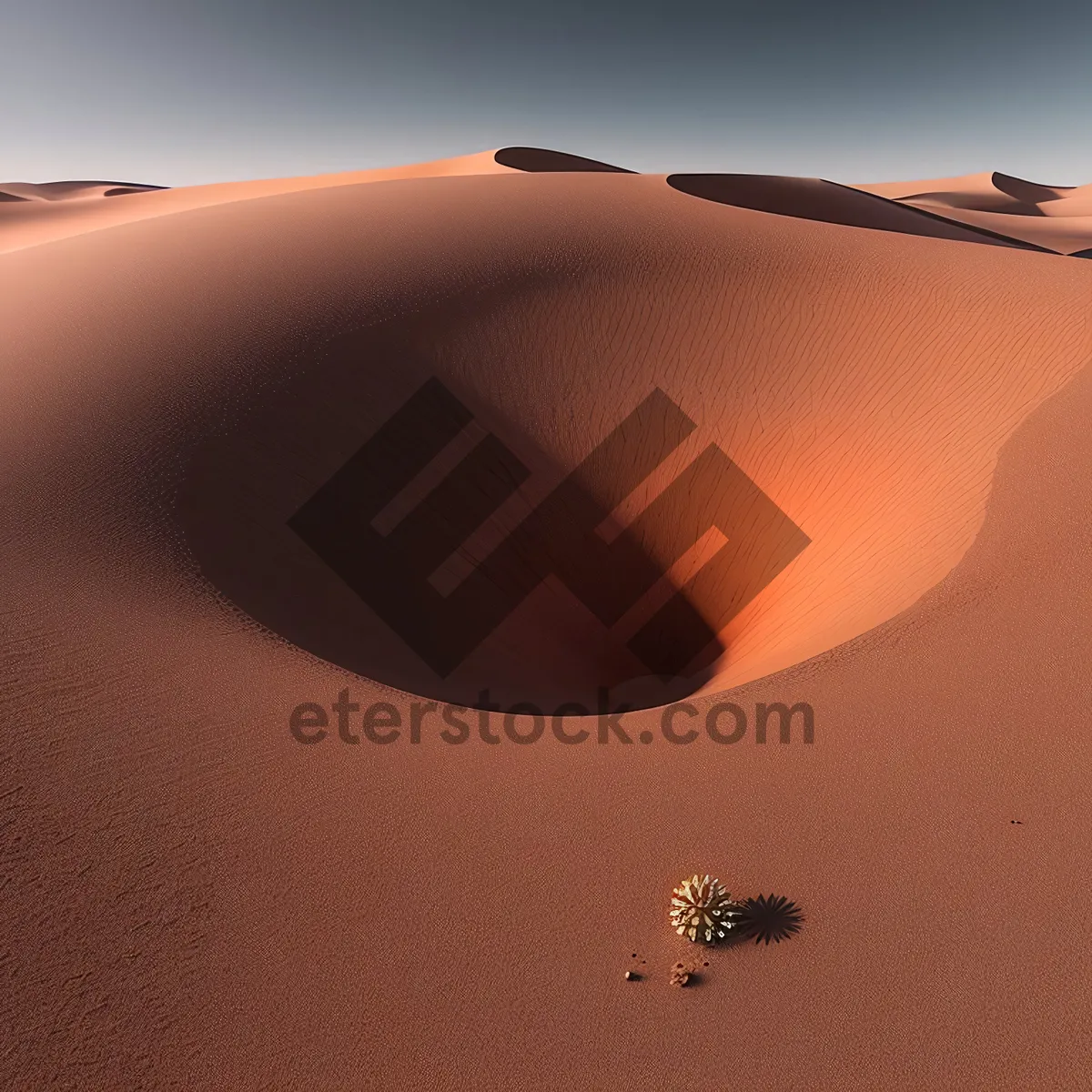 Picture of Golden Dunes: Majestic Desert Landscape at Sunset