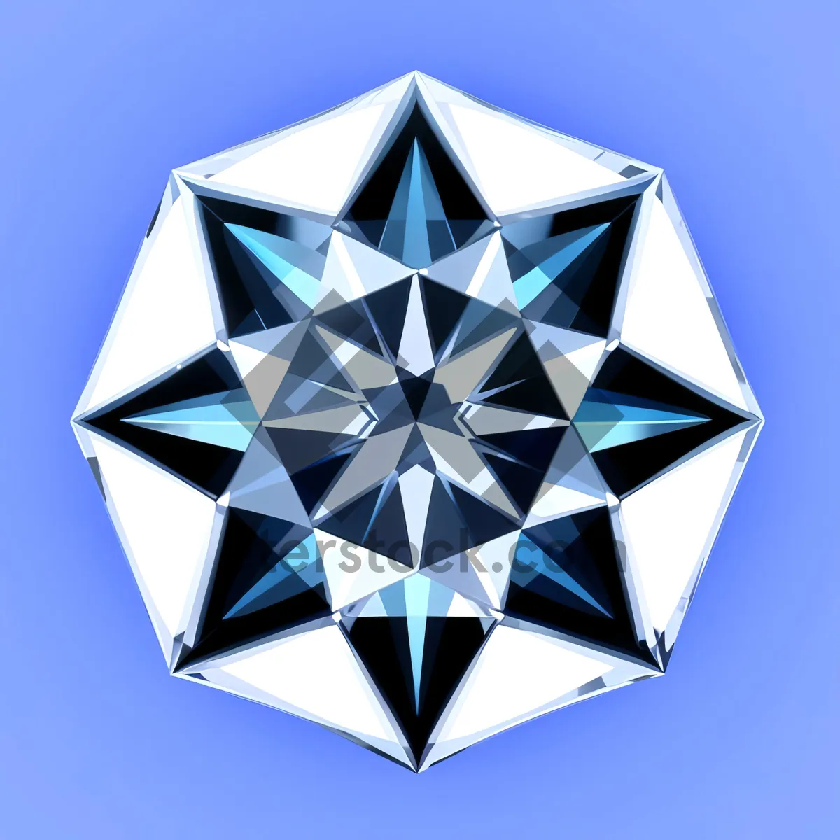 Picture of Gemstone Pyramid Symbol Icon - 3D Glass Design