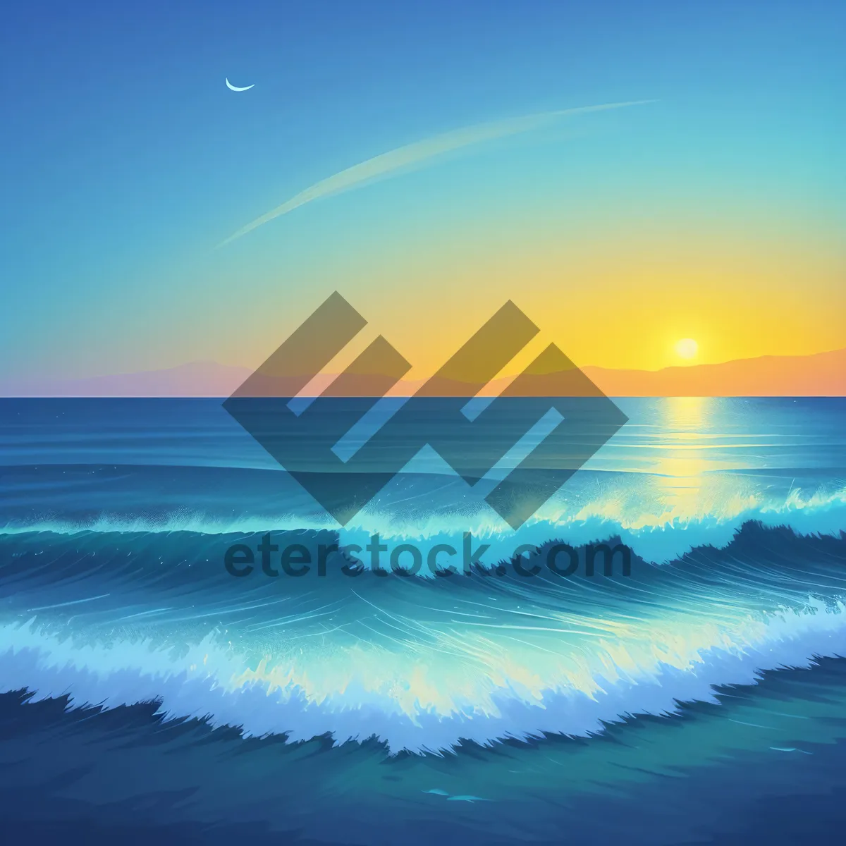 Picture of Serene Sunset over Turquoise Seas