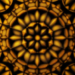 Modern Honeycomb Graphic Design: Fractal Fire Screen