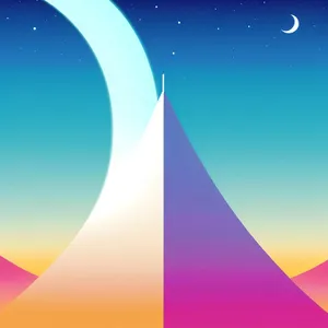 Technicolor Dreamspace: A Surreal Rainbow Gradient Artwork