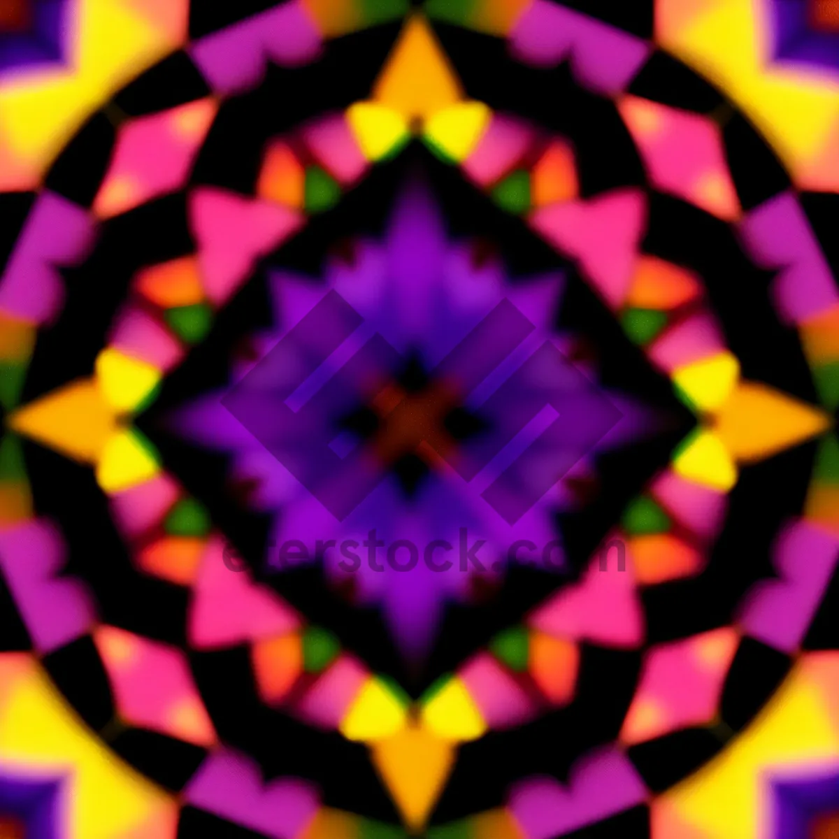 Picture of Vibrant Kaleidoscopic Gem: A Colorful Abstract Fractal Design