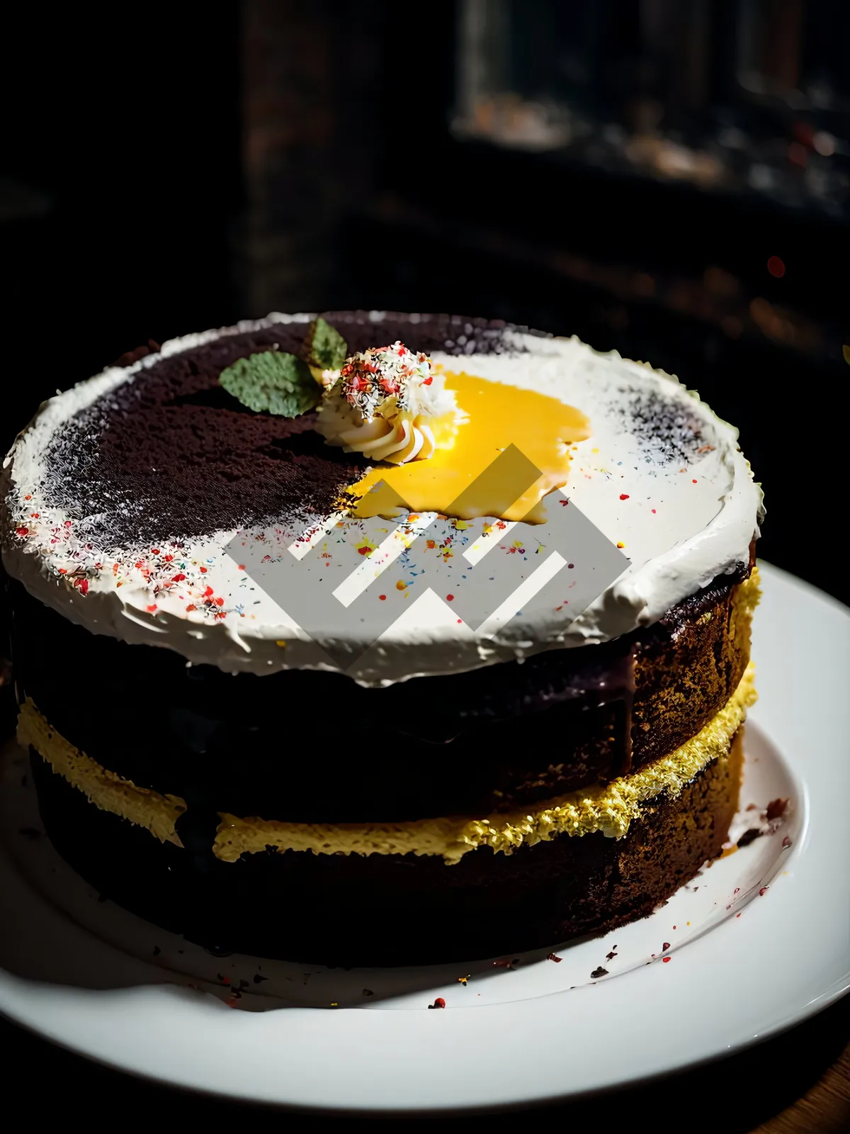 Picture of Decadent Chocolate Cake with Creamy Icing