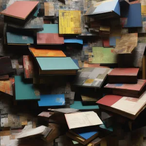 Organized warehouse storage of stacked books and products