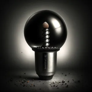 Modern Metal Lamp with Plug and Screw