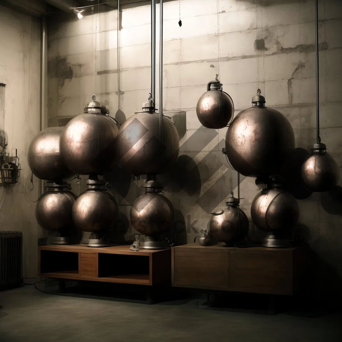 Picture of Festive percussion instrument with ornamental ornament and ball.