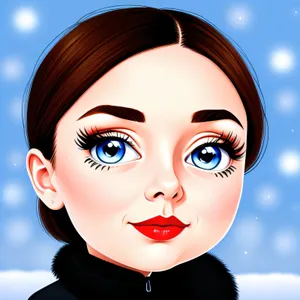 Fashion Doll with Attractive Makeup and Stylish Hair
