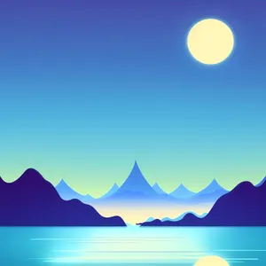 Golden Horizon over Sea - Summer Sunset