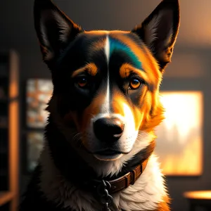Brown Border Collie - Domestic Canine Portrait