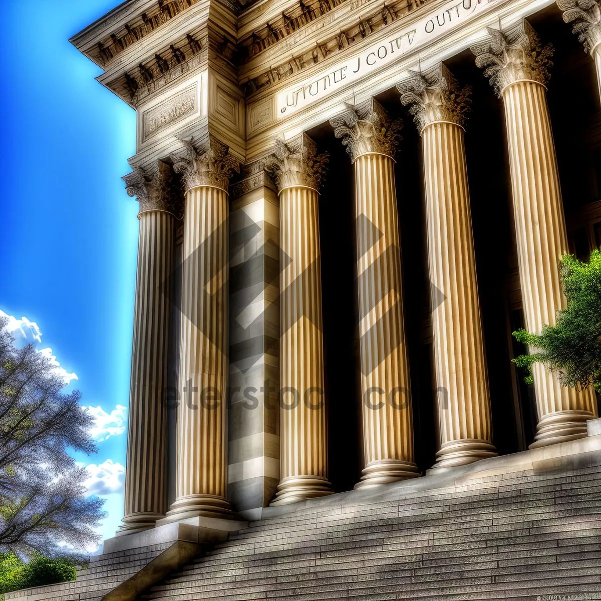 Picture of Majestic Ancient Columns in Historic City