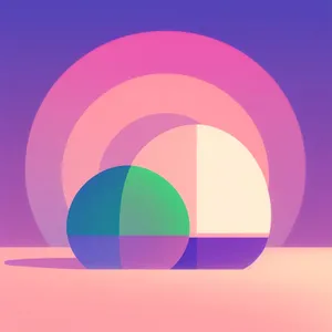 Colorful Space Circle Icon Design