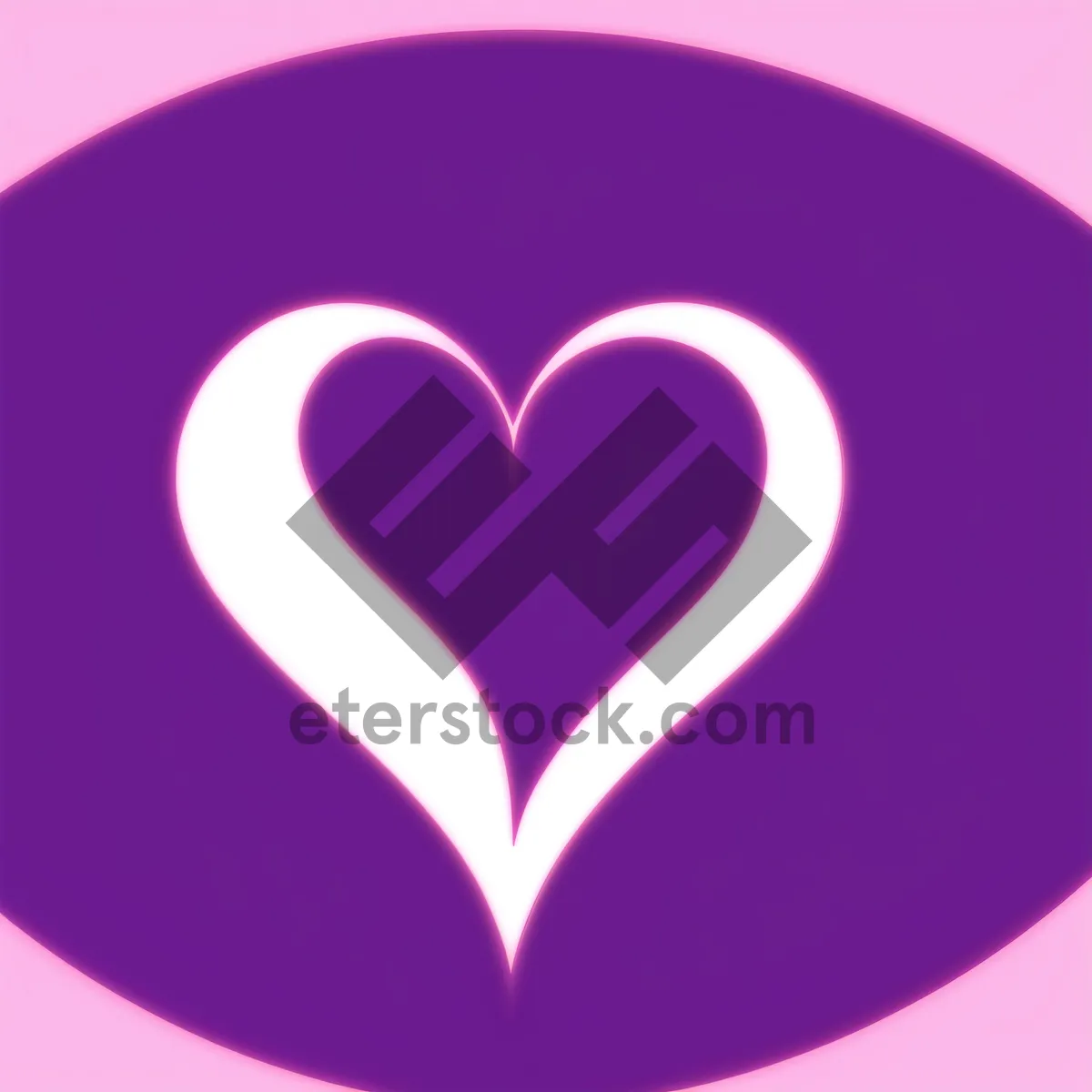 Picture of Heart-shaped Love Symbol - Graphic Design Art