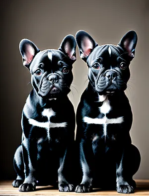 Adorable Boxer Pup in Studio Portrait