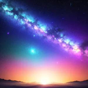 Mystic Celestial Glow: A Mesmerizing Galactic Wallpaper