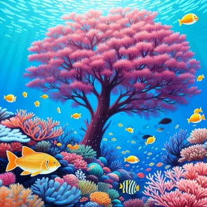 Vibrant Coral Reef Underwater Fantasy