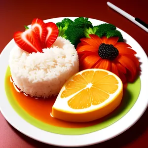Freshly prepared citrus-infused salmon dish
