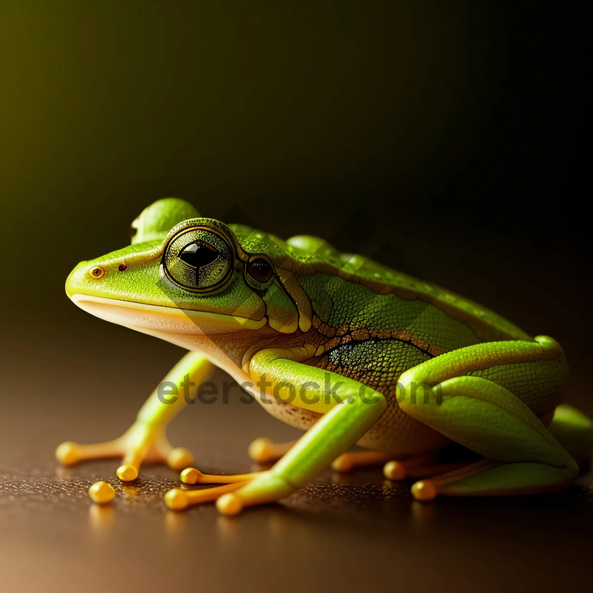 Picture of Bulging-Eyed Leaf Frog - Vibrant Amphibian Wildlife