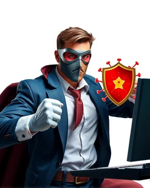 Professional businessman in stylish glasses and mask portrait.