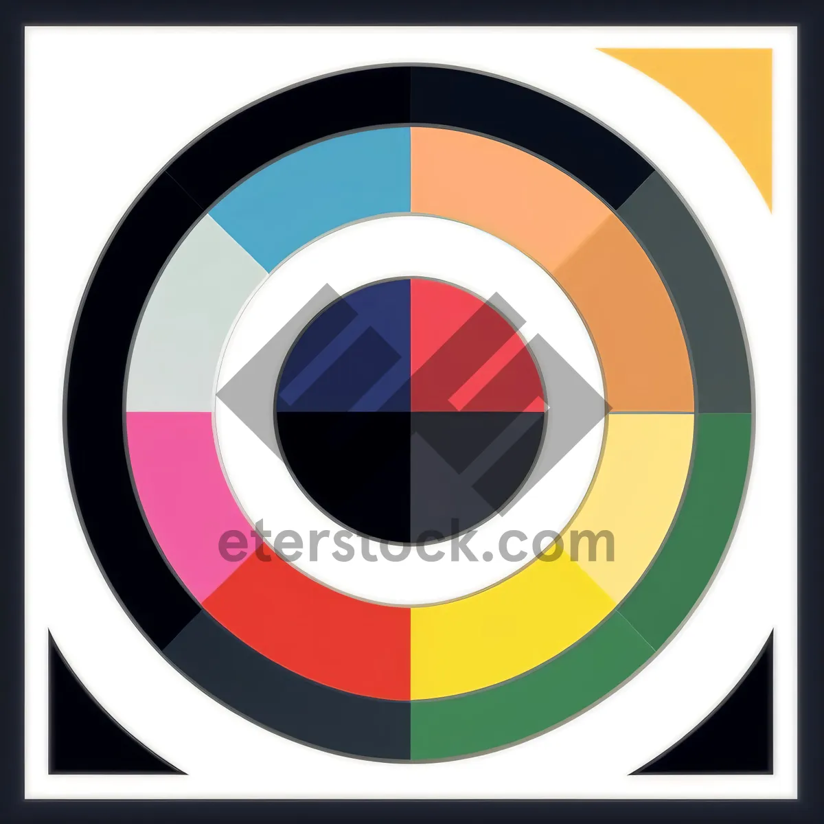 Picture of Speedway Circle Button: 3D Symbol Design