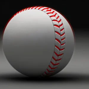 Sports Equipment Icon: Baseball and Shuttlecock