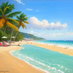Serene Beach Bliss: Tropical Paradise Vacation