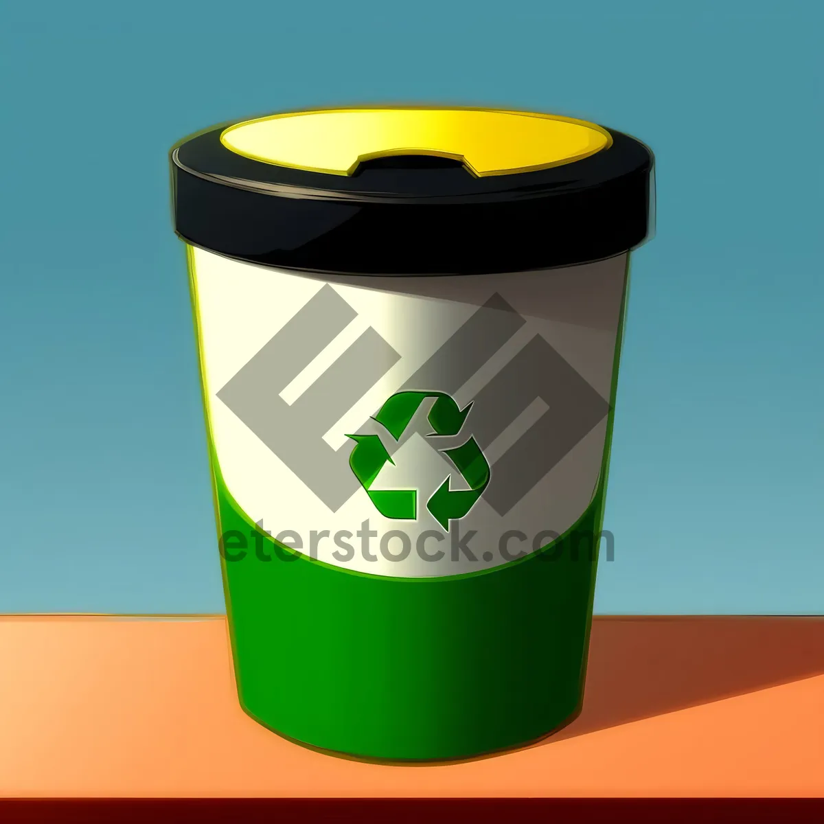 Picture of Plastic Cup in Garbage Bin