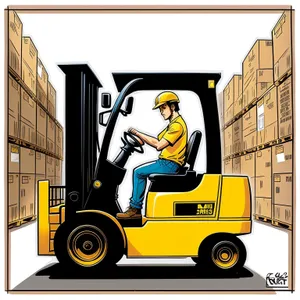 Transportation Cargo Truck: Efficient Forklift for Shipping