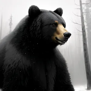 Cute Sloth Bear in Wildlife