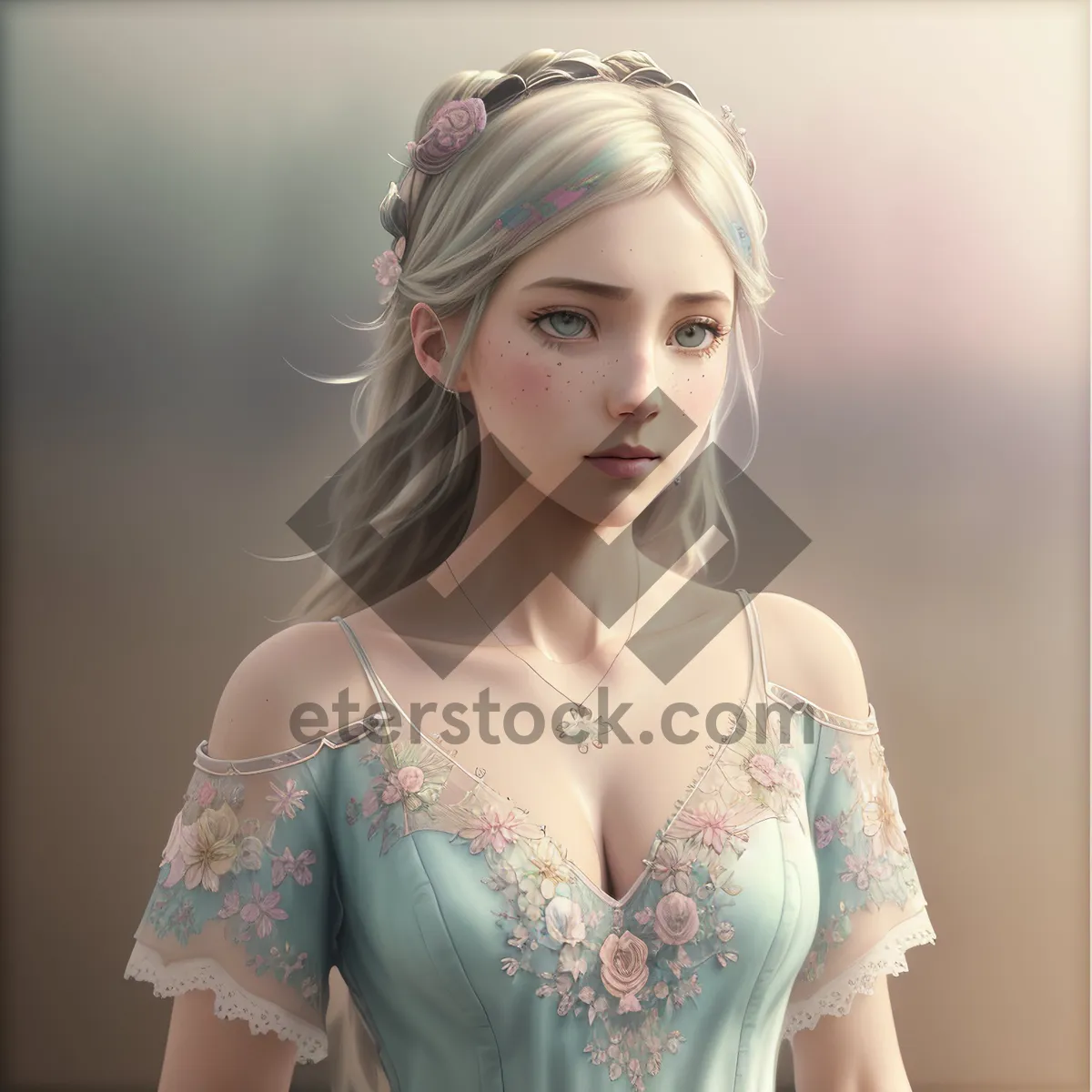 Picture of Exquisite Aristocrat: Sensual, Fashionable, and Alluring Lady
