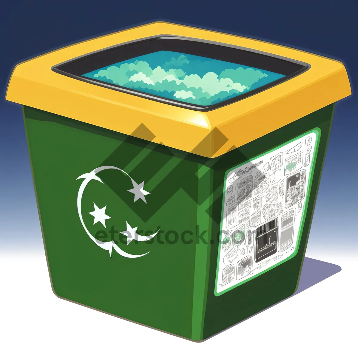 Picture of 3D Shopping Bin - Symbolic Gift Container