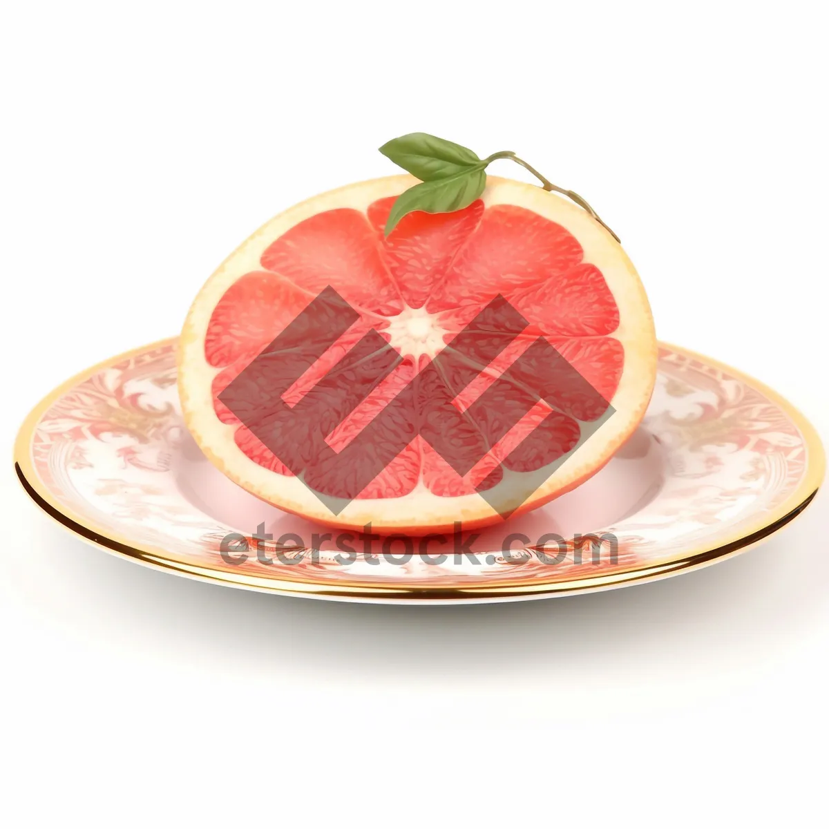 Picture of Fresh Citrus Slice with Juicy Grapefruit and Lemon