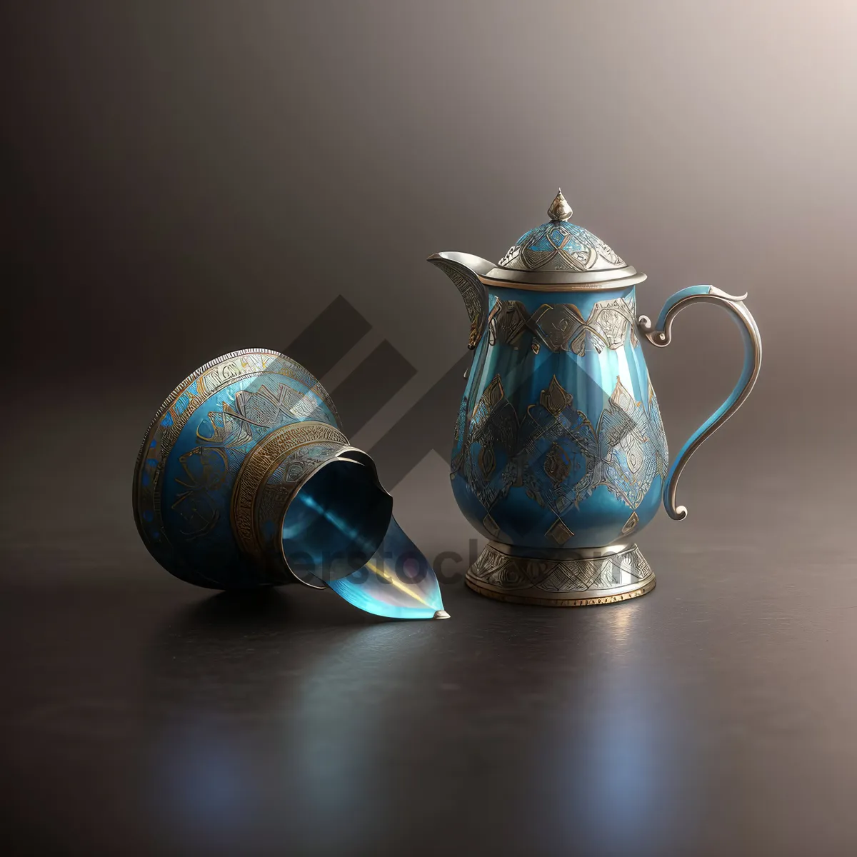 Picture of Traditional China Teapot for Exquisite Tea Brewing