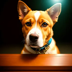 Adorable Brown Purebred Terrier Puppy - Studio Portrait