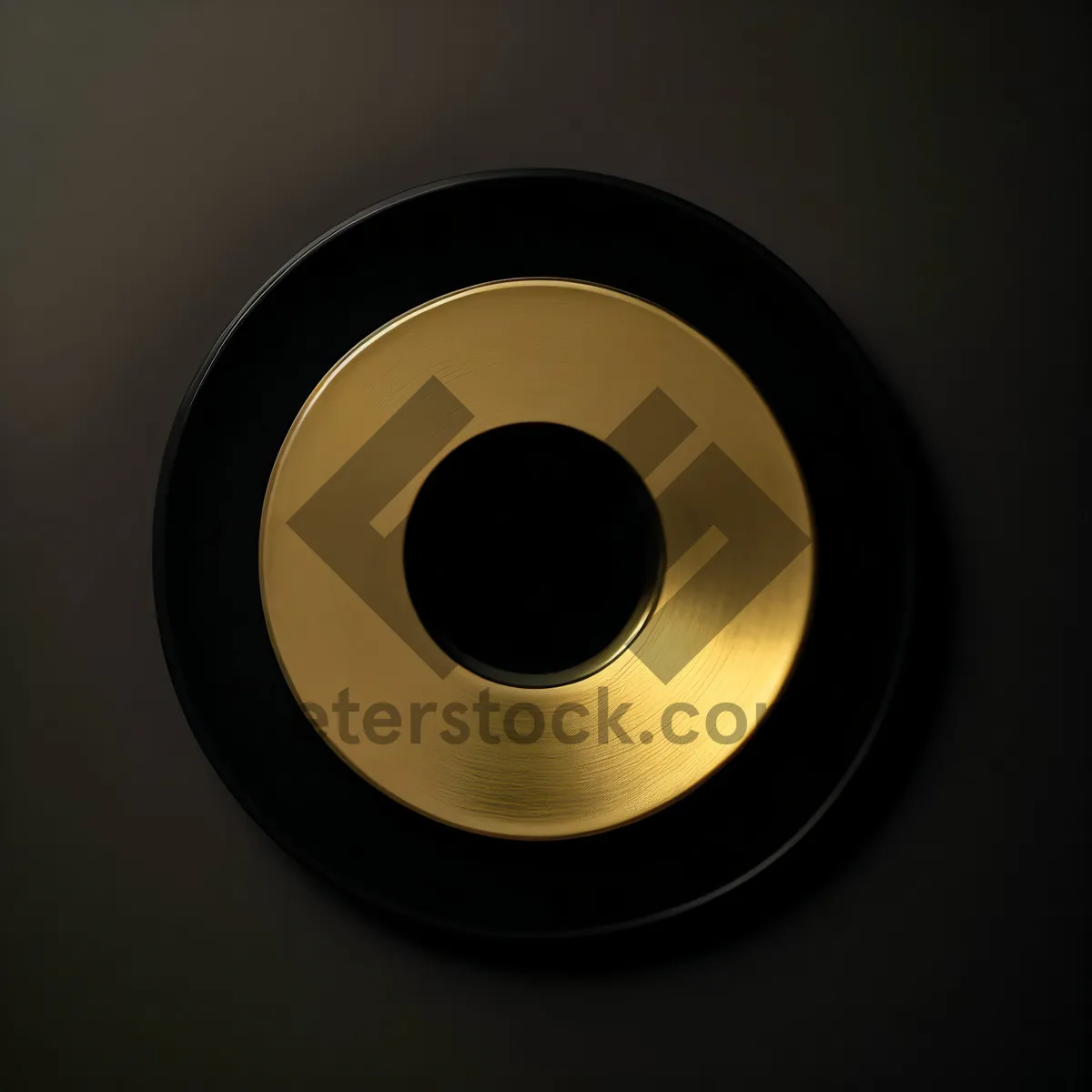 Picture of Acoustic Music Icon: Shiny Black 3D Sound Symbol