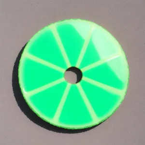 Digital storage disk on computer wall clock