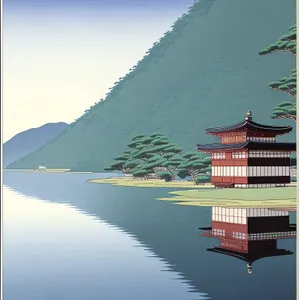 Serene Waterside Cityscape: Skyline Reflection on River